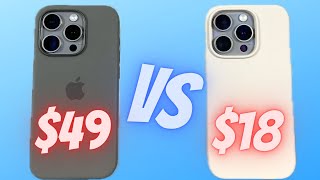 Apple Vs Amazon Silicon Case - iPhone 15 Pro