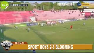 Sport Boys (2) vs Blooming (3) LIGA BOLIVIANA 2019 OCTUBRE 19