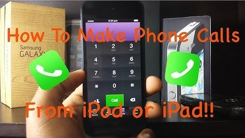 How To Make Phone Calls From iPad/iPad Mini/iPod Touch!