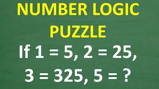 Can You Solve This Number Puzzle? If 1 = 5, 2 = 25… What Does 5 Equal?
