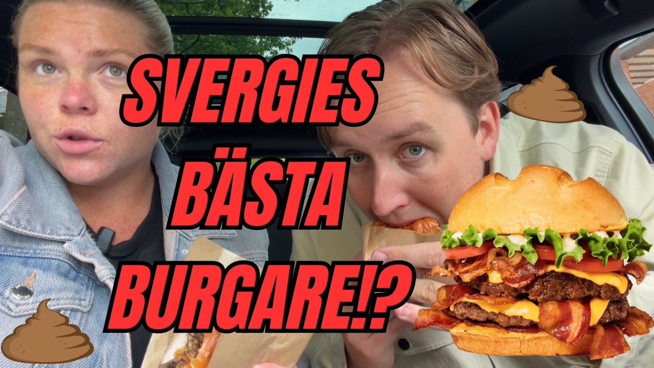 TESTAR SVERIGES BÄSTA HAMBURGARE & STORHANDLAR (VLOGG)