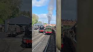 GWR Saddle Tank No.813 departing Bridgnorth Station 18/04/2026 #severnvalleyrailway