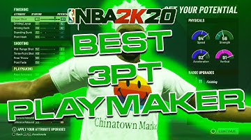HOW TO MAKE THE BEST 3 PT PLAYMAKER IN NBA 2K20! 3PT PLAYMAKER BUILD TUTORIAL, BADGE SETUP & TIPS