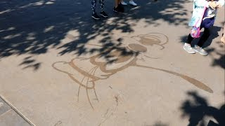 Cast Member Water Art at California Adventure