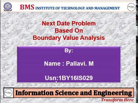 VTU 15 Scheme Software Testing Lab - Next Date problem Based on ...