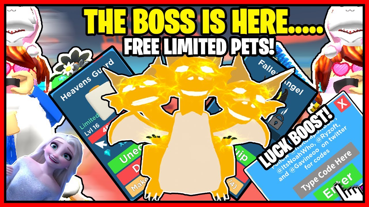 CLICKING CHAMPIONS *NEW BOSS* HAS ARRIVED! HOW TO GET EASY LIMITED PETS! NEW TWITTER CODE! - ROBLOX