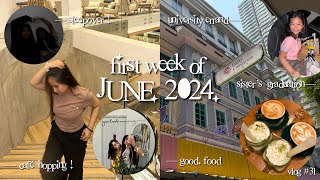 first week of june: college errand, sleepover, sister’s graduation | vlog#31
