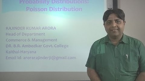 Probability in Hindi (Lecture 5 of 6): Poisson Distribution under: E-Learning Program