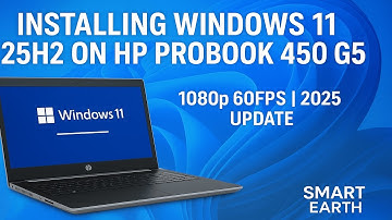 Windows 11 25H2 Installing On HP Probook 450 G5 Core i5 8250u 1080p 60FPS 2025