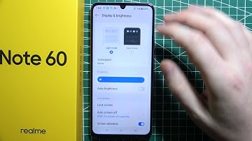Realme Note 60: Alle weergave-instellingen