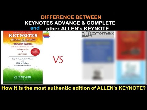 Allens Keynotes materia