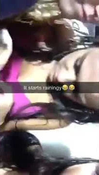 It started pouring