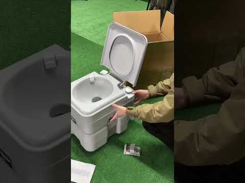Портативний туристичний туалет Trizand 24498 (20 л, 12 л, до 150 кг), видео 1
