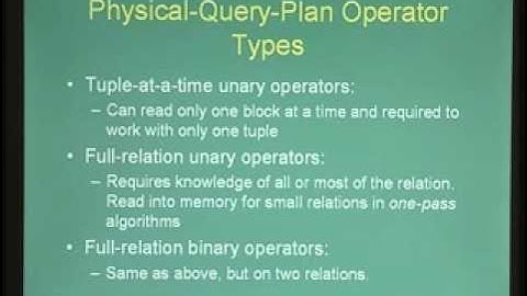 Lecture - 14 Query Processing and Optimization