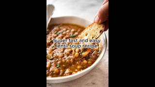 LENTIL SOUP RECIPE | EASY AND FAST LENTIL SOUP | HEALTHY DINNER RECIPE