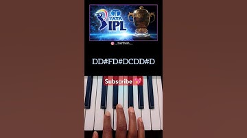 IPL Piano Tutorial #ipl #piano #pianotutorial #pianonotes #thememusic #ipl2025 #trending #shorts