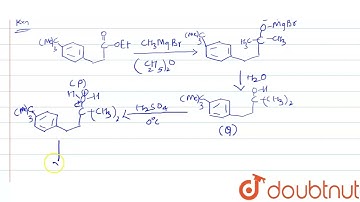 The reaction of compounf P with CH_(3)MgBr (excess) in (C_(2)H_(5)_(2)O followed by addition of ...