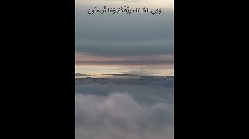 وَفِي السَّمَاء رِزْقُكُمْ وَمَا تُوعَدُونَ | القارئ إسلام صبحي | آية من القرآن _ ارح قلبك