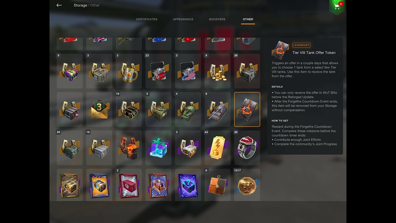 Tier VIII tank offer token - YouTube