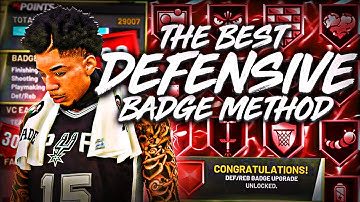 HOW TO GET ALL DEFENSIVE BADGES MAXED IN ONE DAY BEST DEFENSIVE BADGE METHOD IN NBA 2K20! (MUST SEE)