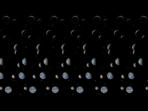 3D Animated Stereogram Challenge #5 - Which Earth is NOT flat?