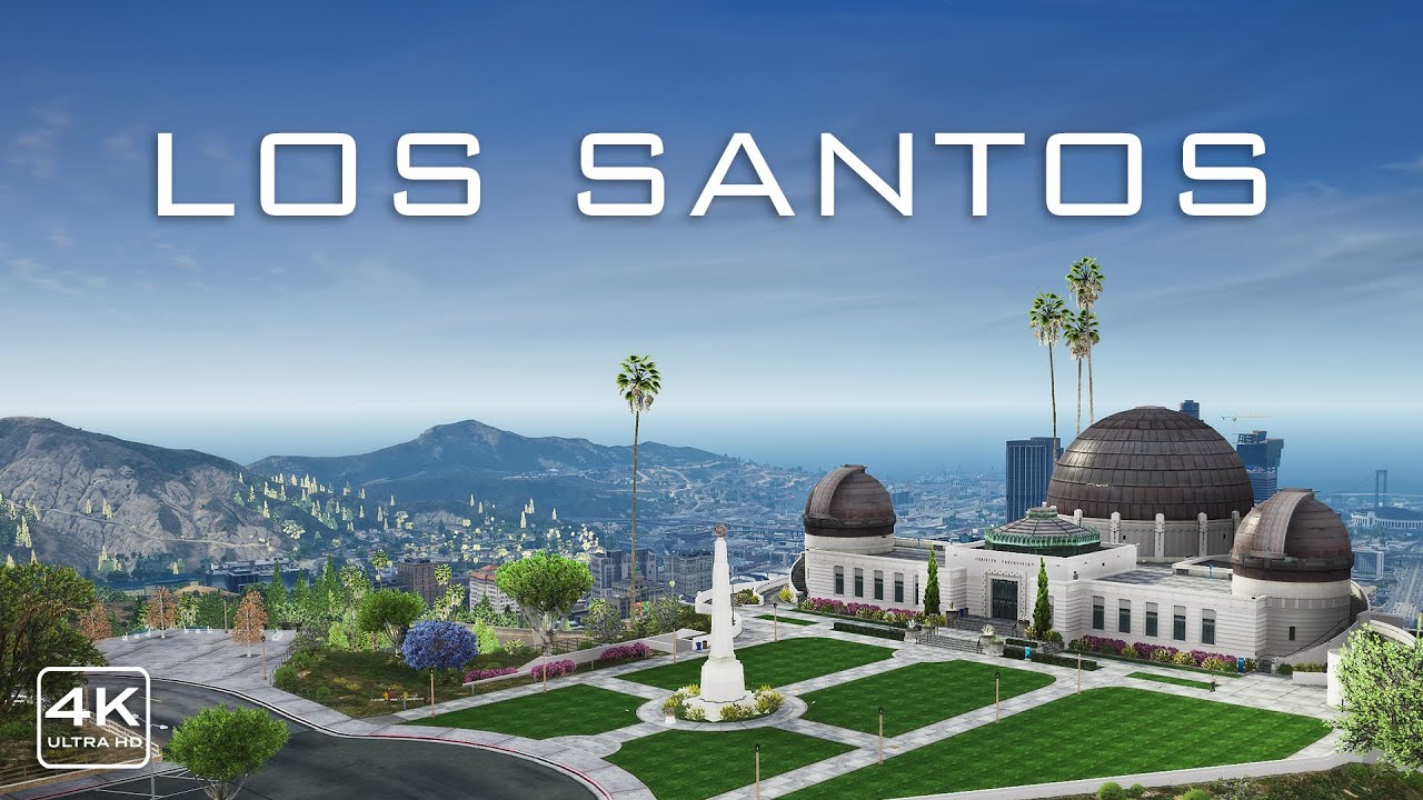 Los Santos | 4K Drone Footage ★ Almost like Real-Life Los Angeles - YouTube