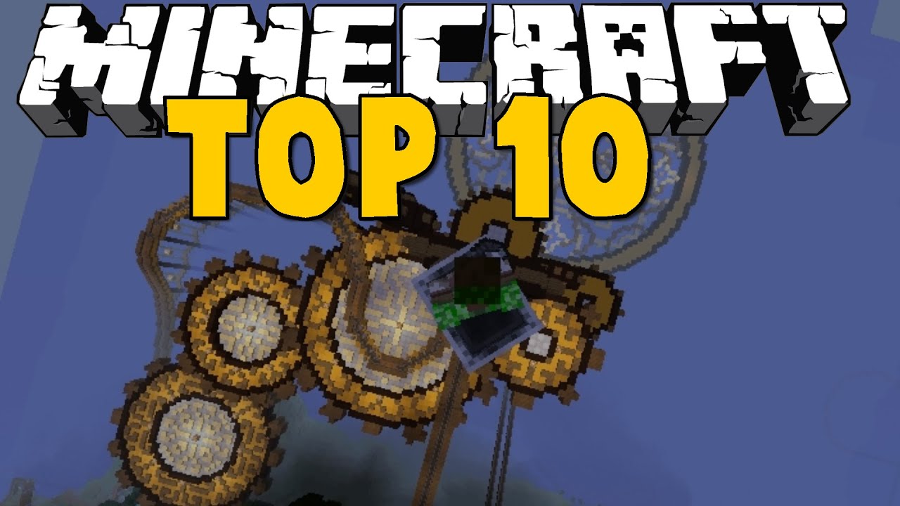 Top 10 Minecraft Roller Coasters - INCREDIBLE CREATIONS - Brothers ...