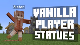 Make Player Statues in Vanilla Minecraft