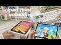  ipad mini 6 aesthetic unboxing pink  genshin keycaps  gameplay keyboard accessories  snacks