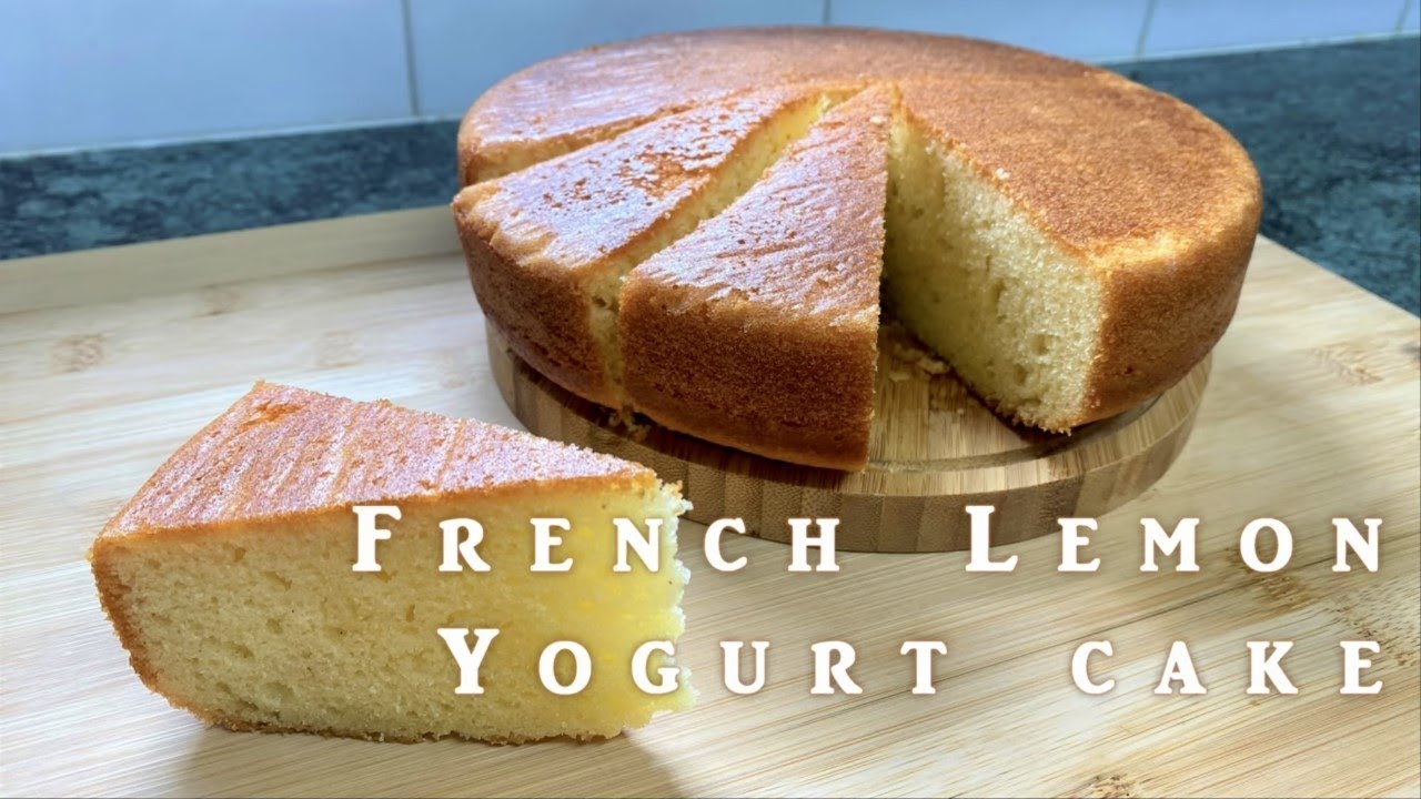 French Lemon Yogurt Cake Recipe | No mixer