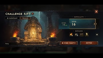 Challenge Rift Level 16 -  Sanguine Queen rift guardian - Necromancer Diablo Immortal Closed beta