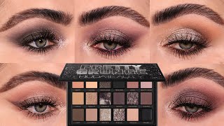 5 LOOKS WITH THE HUDA BEAUTY PRETTY GRUNGE PALETTE! | 5 LOOKS 1 PALETTE!