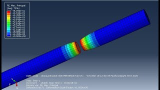 dynamic explicit : #ductile #damage using #abaqus