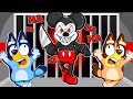 Bluey & Bingo Escape EVIL MICKEY MOUSE Prison!