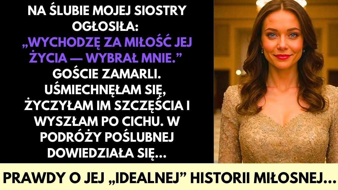 Na Ślubie Mojej Siostry Odebrała Mi Narzeczonego—Ale w Podróży Poślubnej Poznała Prawdę