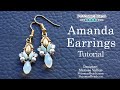 Amanda Earrings- DIY  Jewelry Making Tutorial by PotomacBeads