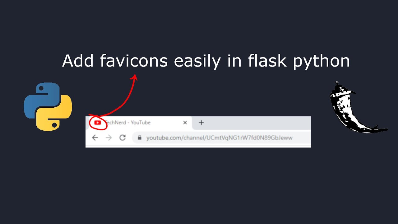 How to add favicon in python flask - YouTube