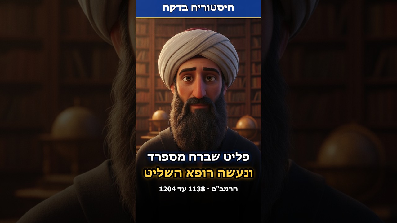 הוא ברח מביתו כילד וסיים כרופא של שליט מצרים| הרמב"ם