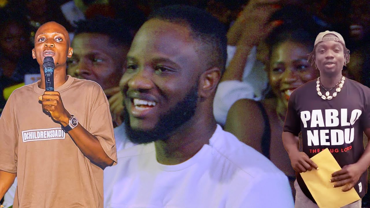 VDM NO 1 critic Dee1 in Abuja Laughing to Mc Monica cracking up Mc Bob the Magnificent Show