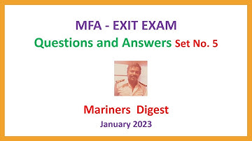 MFA - EXIT EXAM - Questions and Answers Set No. 5