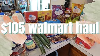 $105 Walmart Grocery Haul | Family of 4 | March 2024