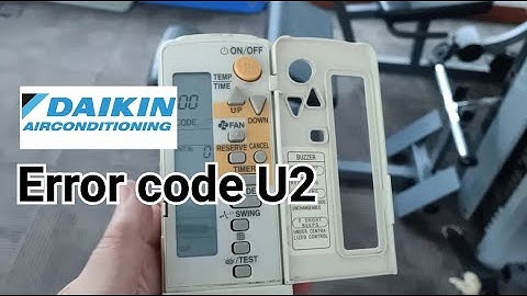 Daikin | How to rectify error code U2