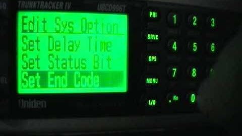 Uniden Scanner Programming - UBCD996T - DIGITAL GRN