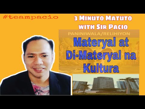 # Learnfromhome Pagkakaiba ng #2ndtutorialeducvlog Mateyal na Kultura at Di-Materyal na Kultura