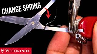 Victorinox Pocket Knife Scissor Spring DIY Repair