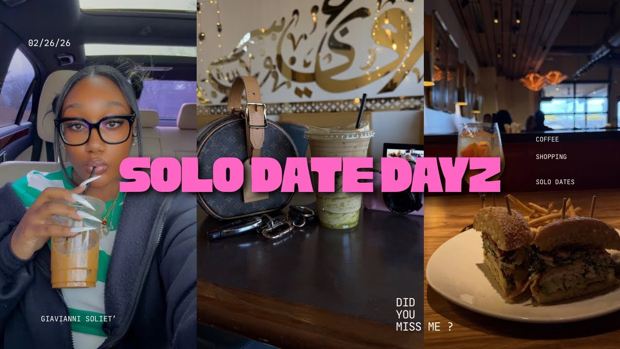 SOLO DATE DAYZ✨ | Romanticizing My Life on a Date (coffee, shopping, & vibes)