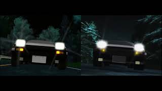 Initial D Opening Scene Assetto CGI Comparison