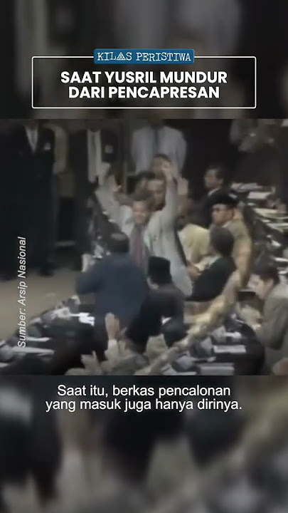 Kilas Peristiwa: 20 Oktober 1999, Saat Yusril Ihza Mahendra Mundur dari Pilpres Lawan Mega & Gus Dur