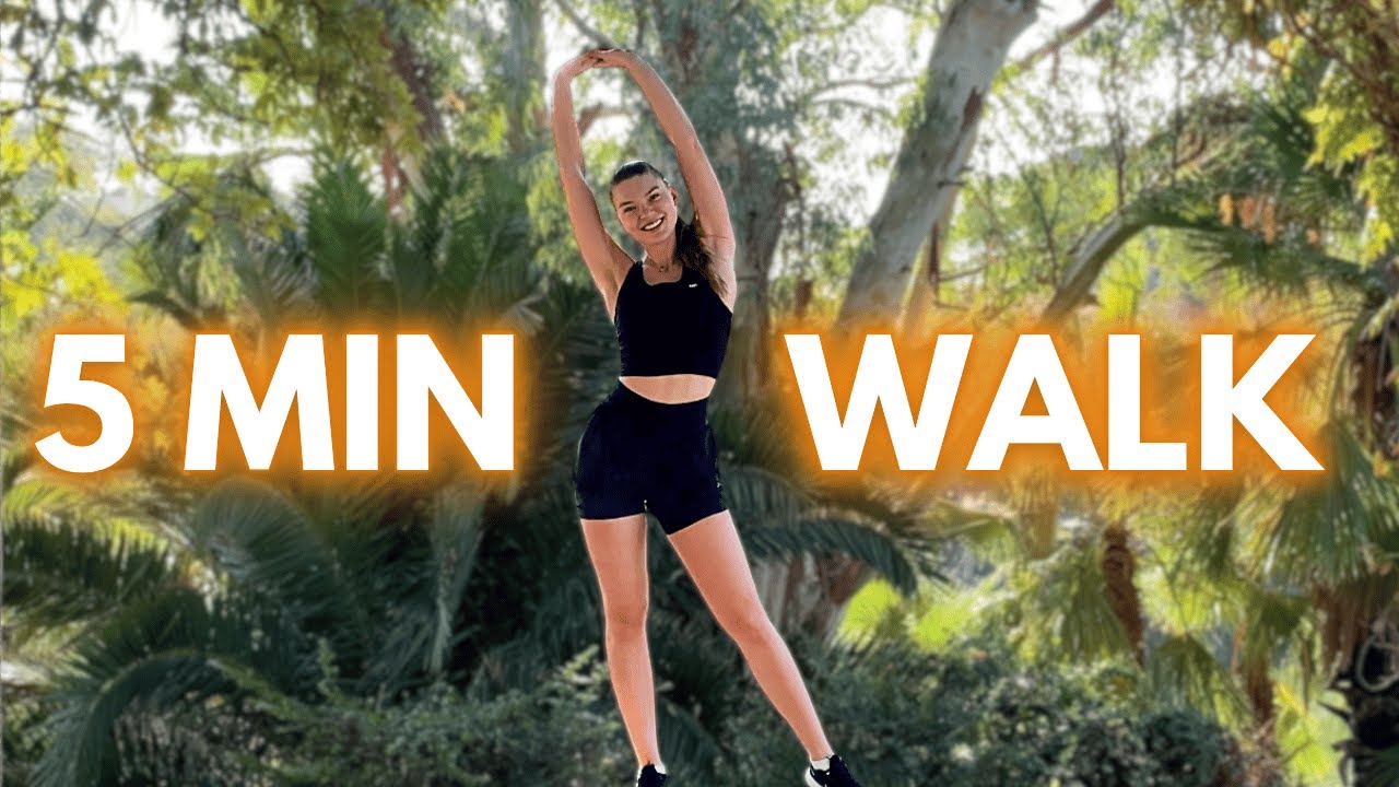 5 Min Walk To Wake Up Your Body - QUICK Energising MORNING WALK