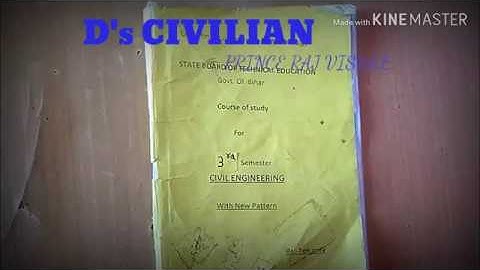 3rd sem civil engg. branch Syllabus Pdf for SBTE board